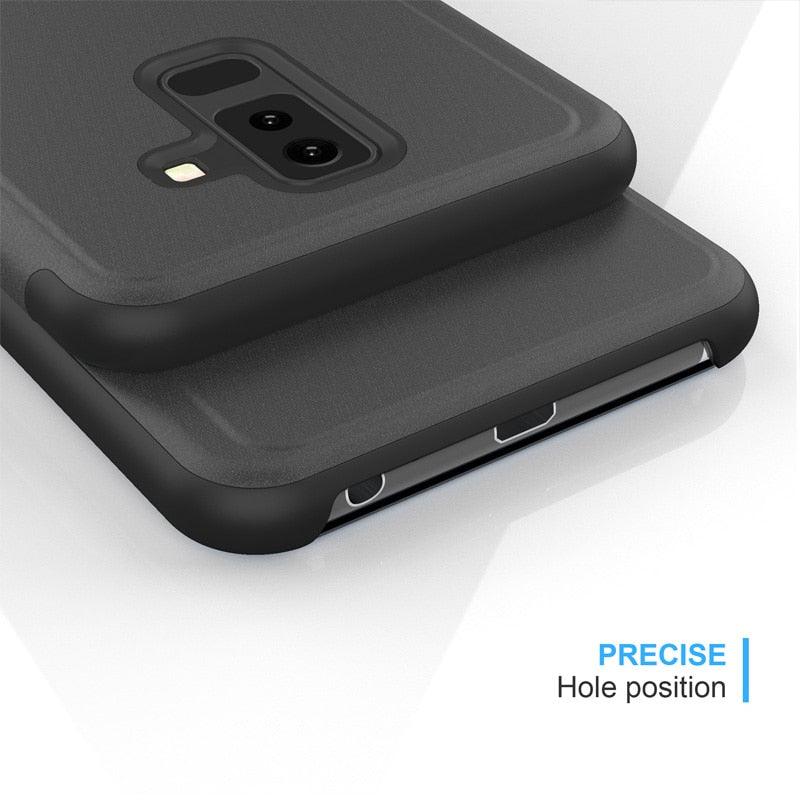 Smart Flip Phone Case For iPhone X XR XS 5 5S SE 7 8 6 6S Plus 11 12 13 Mini Pro Max 2020 Mirror Window Standing Holder Cover  Mirror Screen Smart Plating Case 360 Full Body Ultra Thin Intelligent Protective Case Stevvex
