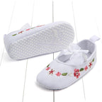 Newborn First Walkers Toddler Shoes Non-slip Baby Girls Kids Floral Shoes Princess Shoes Soft Sole Kids Toddler Infant Boots