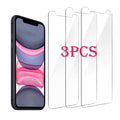 3pcs For iPhone 12 13 Mini 14 Pro Max Glass Screen Protector For iPhone XR XS SE 2022 6 7 8 Plus 13 Pro Max Glass Not Full Cover Curved Edge Anti Explosion Temper Glass Screen Protector for iPhone Stevvex