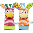 Colorful Wrist Rattles Infant Baby Kids Socks Rattle Toys Foot Socks Educational Toy High Quality Babies Gift