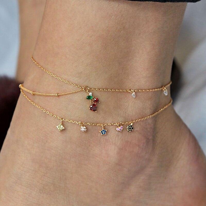 Luxury Bohemian Star Shell Ankle Bracelet Foot Jewelry Brecelet Simple Shell Anklets for Women Summer Style - SJB-DIAMOND ELITES