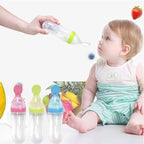 Baby Feeding Bottle Squeeze Feeding Spoon Milk Bottle Baby Training Feeder Food Supplement For Baby