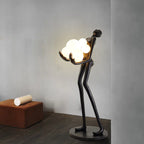 Modern Human Body Resin Decorative Abstract Statue Sculpture Lamp Floor Art Light Women Lady Home Decor Animal Decorative Bronze