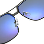 Luxury  High Quality Polarized Sunglasses Metal Frame Sunglasses For Men In Business Retro Modern Style With UV400 Protection - SJB-DIAMOND ELITES
