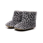 Cute Baby Infants Shoes Dot Knitting Boots Casual Non-slip Soft Soled Walking Shoes