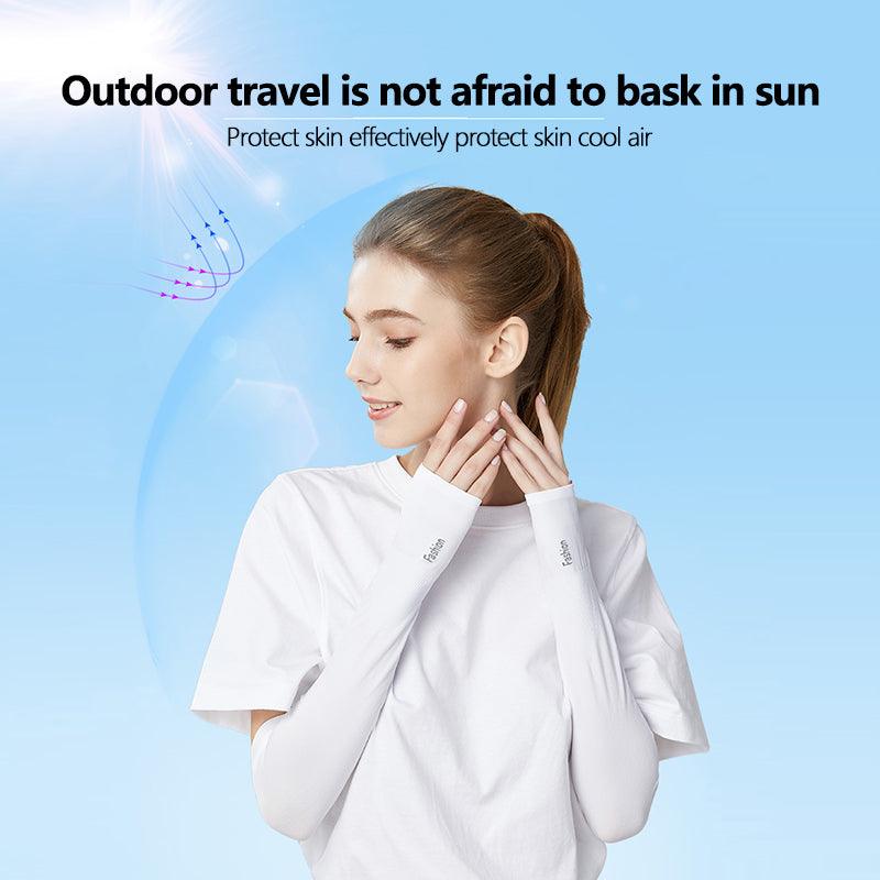 Outdoors Arm Sleeves Bicycle Sleeves Sun Protection Arm Cooling Sleeve Warmers UV Protection Sleeves Multi-functional High-elastic Outdoor Sports Sleeves Summer Sun Protection Running Cycling Sleeves Sunscreen Arm Warmer Sun Arm Cover Stevvex
