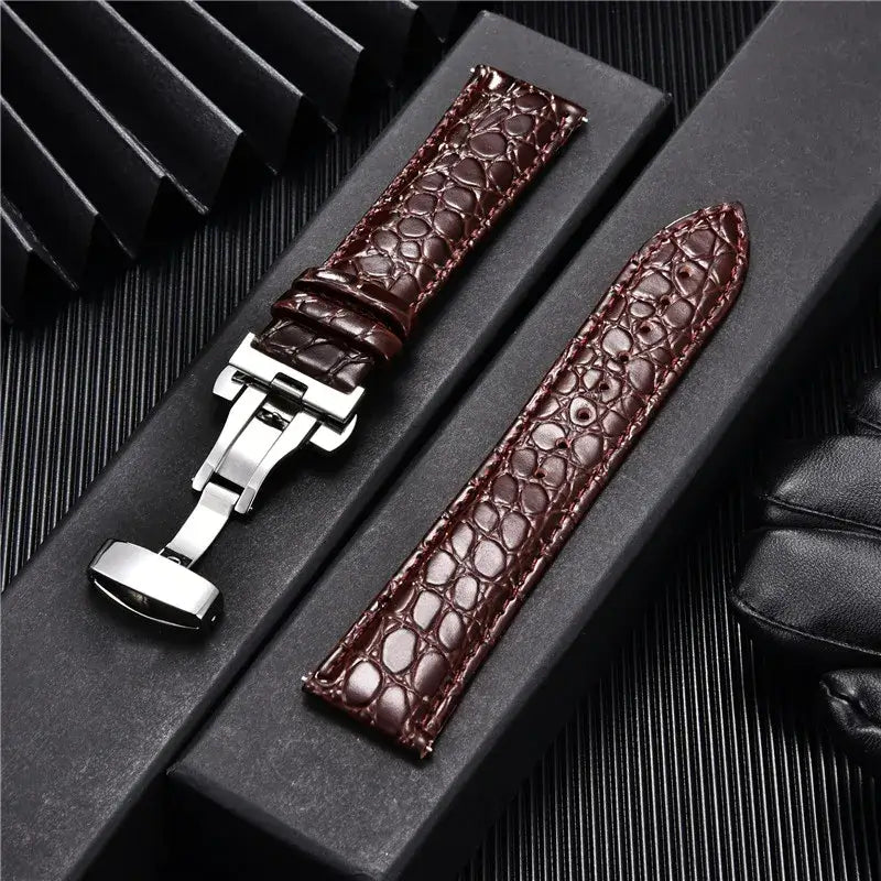 Samsung Galaxy Watch Crocodile Leather Band - SJB-DIAMOND ELITES