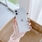 Transparent Wallet Case For iPhone 14 13 12 Pro Max Mini  Shockproof Cover with Card Slots Pockets Slim Fit Thin Protective Soft Shock-Absorbing Lightweight Wallet Case Stevvex