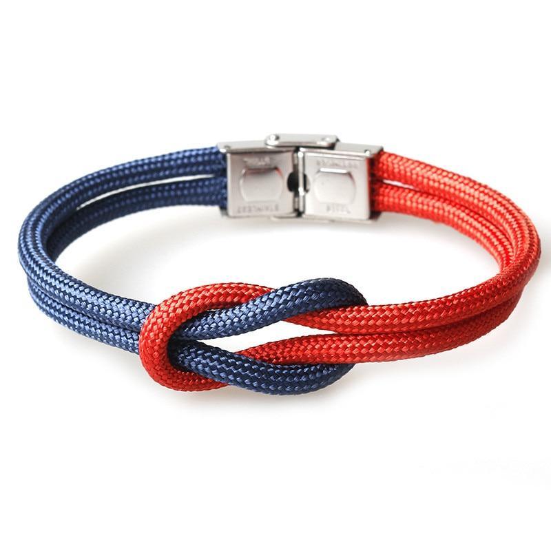 New Elegant Fashion Multi-Layer Concentric Modern Knot Rope Men Anchor Luxury Bracelet Charm Fine Bracelets For Women Fold Over Clasp Navy Style Jewelry - SJB-DIAMOND ELITES