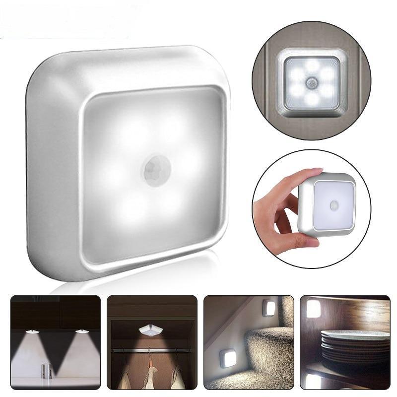 STEVVEX Wireless LED Pair Lamps with Motion sensor night lights lamp bedroom water closet Cabinet Corridor  Stairwell  Entrance battery lights - SJB-DIAMOND ELITES