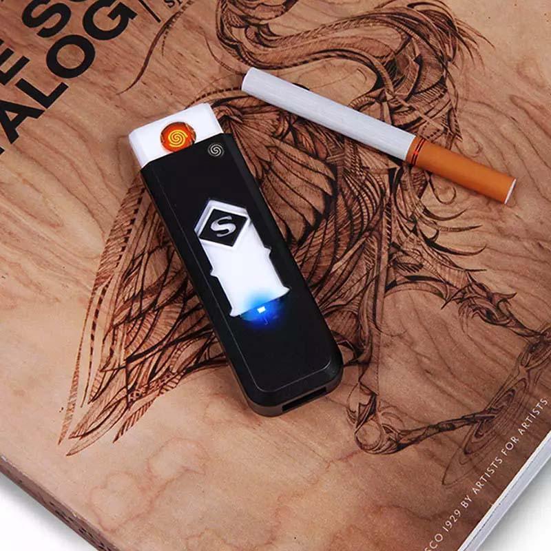 Luxury Modern New Personality USB Cigarette Lighter Fingerprint Induction Electronic Lighter Rechargeable - SJB-DIAMOND ELITES