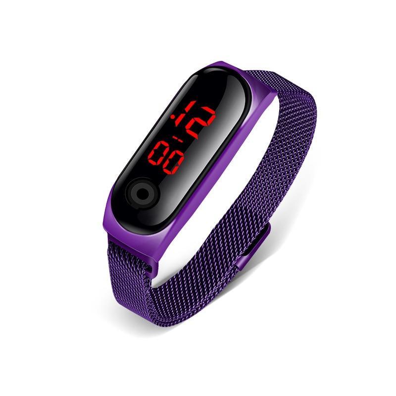 STEVVEX Men's Business Electronic Watch Simple Luxury Steel Belt Folding Buckle Sports Digital Watch For Men and woman - SJB-DIAMOND ELITES