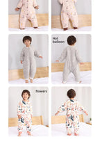 Baby Sleeping Bag Cute Flowers Print Toddler Sleepwear Walk Play Pajamas 2.5Tog Thick Winter Keep Warm Sleepsack 1-4 Years