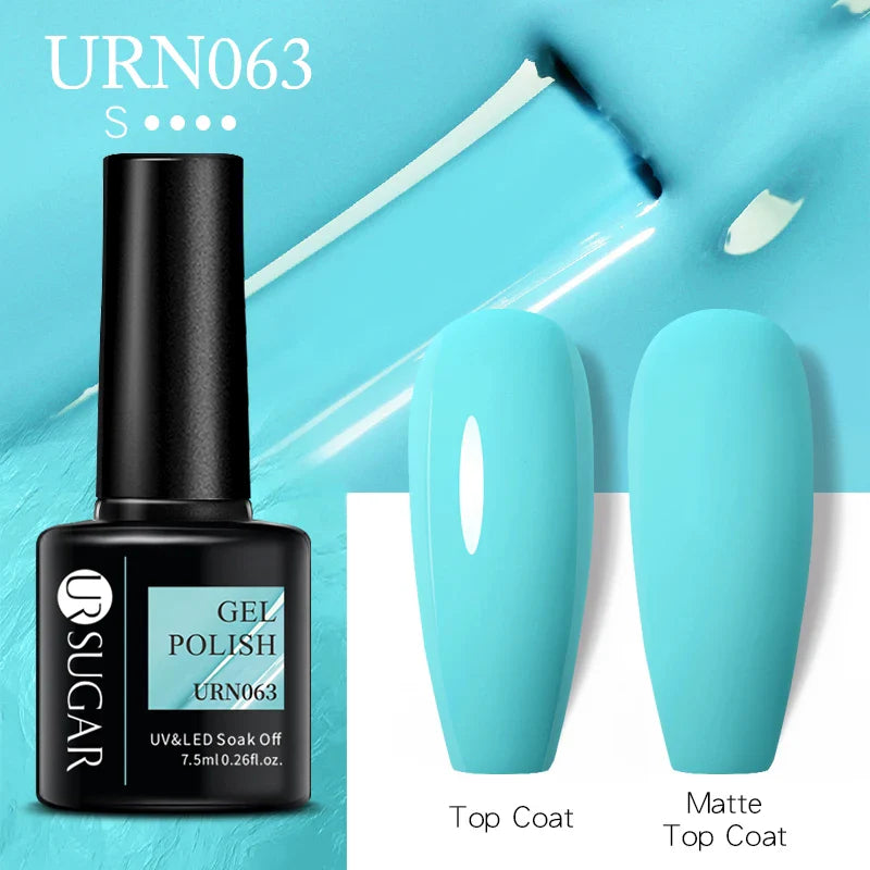 UR SUGAR 7.5ml Nude Glitter Color Gel Nail Polish Winter Warm Color Series Semi-permanent Varnish Professionals Manicure