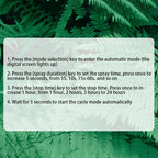 Reptile Intelligent Spray System Fogger Terrarium Humidifier Electronic Timer Automatic Mist Rain Forest Kit Control Sprinkler Lootquake LLC