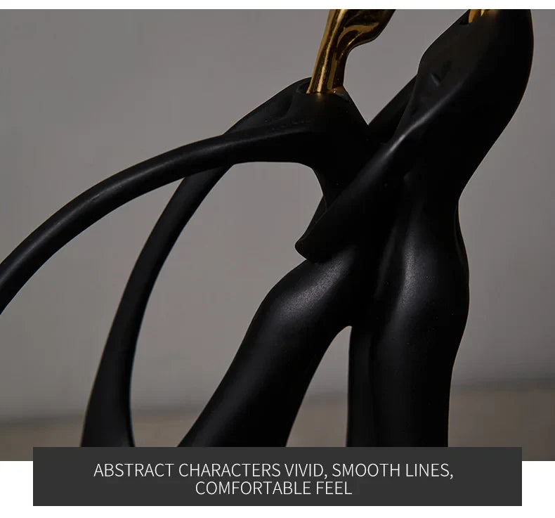 Abstract Sculpture Human Figurines Modern Home Decoration Resin Character Statue Living Room Office Bookshelf Decor Accessories