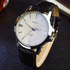 New Classic Men Watch Waterproof  Leather Belt  Luxury Business Style Excellent Design Perfect Gift - SJB-DIAMOND ELITES