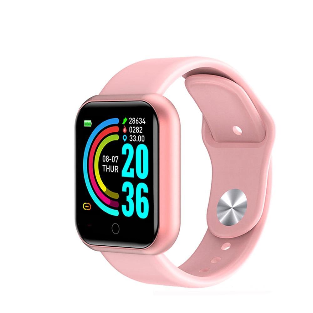 Elegant Popular Smart Watch For Women and Men D20 Pro Men Smartwatch for IOS and Android Sistems With Heart Rate Monitor Blood Pressure Sports Tracker Wristband - SJB-DIAMOND ELITES