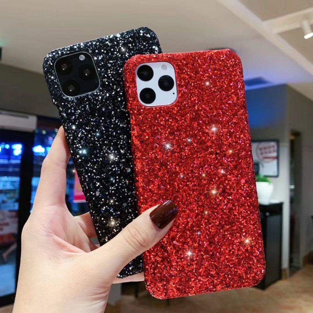 Luxurious Glitter Case For iPhone 11 Pro XS Max Case Cover For iPhone 6 7 8 Plus 11Pro Max 13 Pro Max Ultra Thin Sparkle Diamond Full Body Protective Edges Precise Fit Dustproof Anti Fingerprint Scratch-Resistant Phone Cover Stevvex