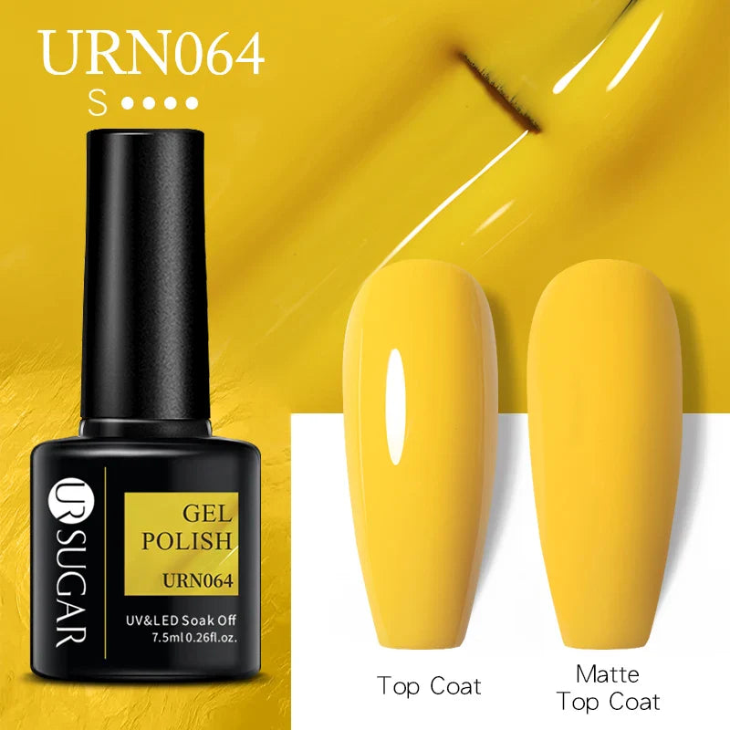 UR SUGAR 7.5ml Nude Glitter Color Gel Nail Polish Winter Warm Color Series Semi-permanent Varnish Professionals Manicure