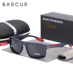 BARCURTR90 Ultralight Polarized Sunglasses for Men Vintage Square Eyewear with UV400 Protection for Summer Stevvex