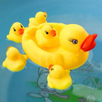 Baby Shower Bath Toys Little Duck  Set Baby Kids Toy Storage Mesh Toy Bag Net Bathroom Organizer Toys For Kids