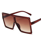 Oversized Modern Luxury Big Frame Square Women Sunglasses New Brand Designer With UV400 Protection Sunglasses oculos masculino - SJB-DIAMOND ELITES