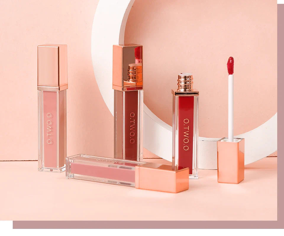 O.TWO.O 12 Color Liquid Lipstick Matte Finish Sexy Silky Lip Gloss Waterproof Kiss-proof Lasting Lip Glaze Lip Tint Cosmetics Lootquake LLC