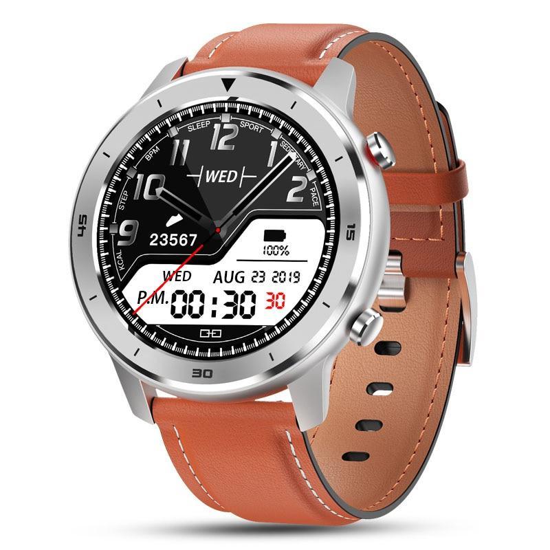 Modern Full Round Touch Display Smart Watch for Men In Business Luxury Style With IP68 Waterproof Protection and Heart Rate Blood Pressure Monitor 5 Days Standby Smartwatch - SJB-DIAMOND ELITES