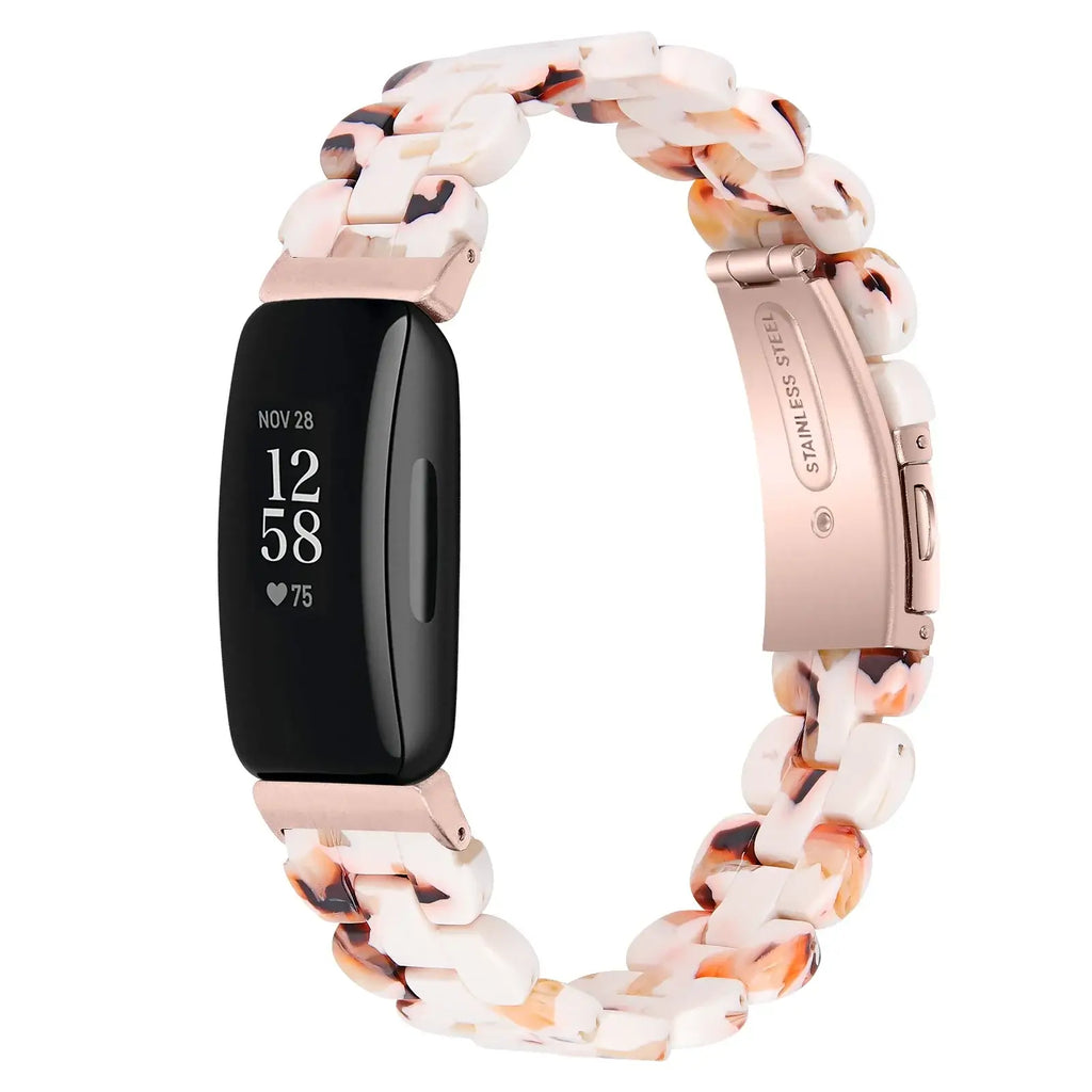 Fitbit Inspire 3, 2, 1, HR Resin Band - Durable, Lightweight - SJB-DIAMOND ELITES