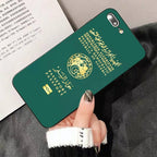 Fashion Passport Phone Case For Iphone 13 8 7 6 6s Plus X 5s Se 2020 Xr 11 12 Pro Xs Max Soft Cover Silicone Bumper Case Stevvex