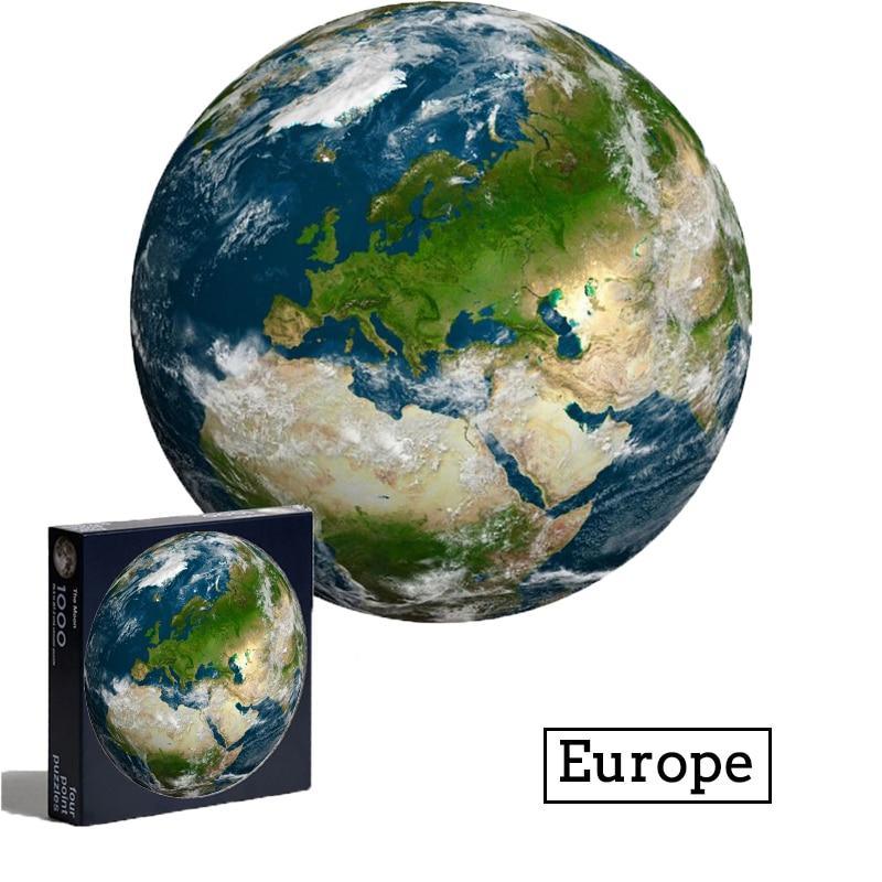 1000pcs Modern Round Puzzles Toys Puzzles Educational Toys Puzzles For Adults Interesting Goods Learning And Education Moon and Planets Puzzles - SJB-DIAMOND ELITES