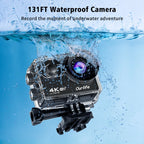 2025 new 4K Ultra HD wide angle sport dv 2.0 inch action camera with full accessories 1350 mAh battery Lootquake LLC