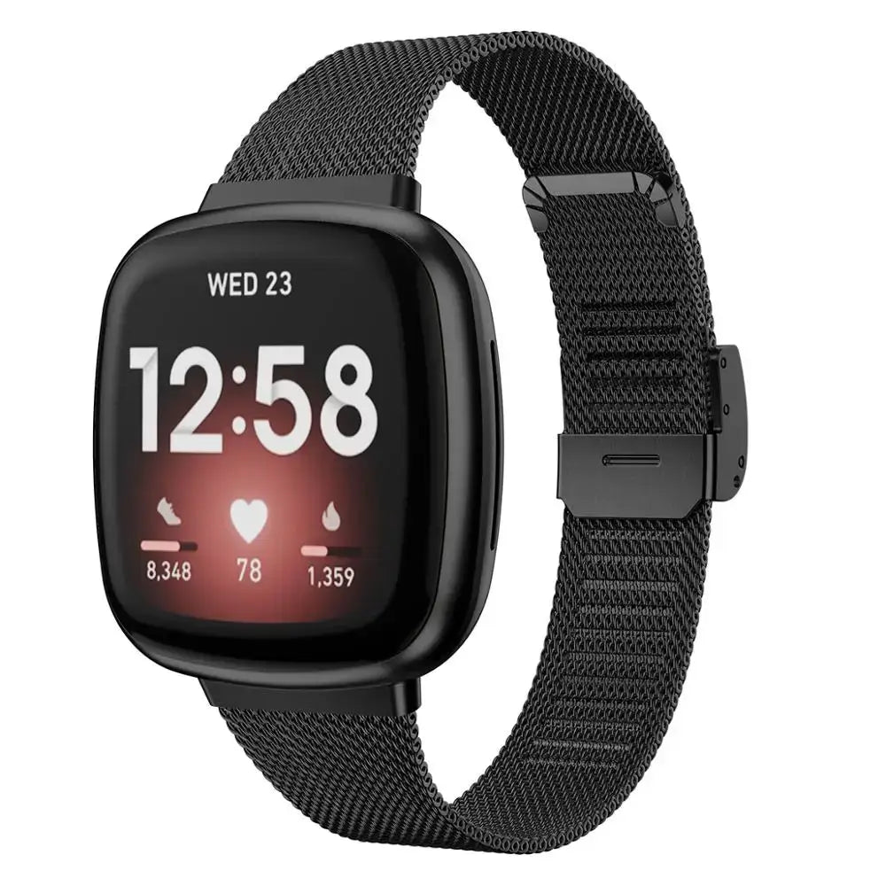 Fitbit Versa & Sense Steel Band - Durable Modern Design - SJB-DIAMOND ELITES