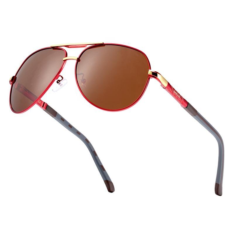 Retro Vintage Elegant Luxury Business High Quality Men  Polarized Aviation Pilot Retro Classic Sunglasses With UV400 Protection - SJB-DIAMOND ELITES