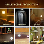 STEVVEX latest 2020 Night Lamps With active Motion Sensors  Warm/White Night Lights easily accessible in home as kids Night Light as for Kitchen/ Cabinet/ Wardrobe with functional purposes - SJB-DIAMOND ELITES