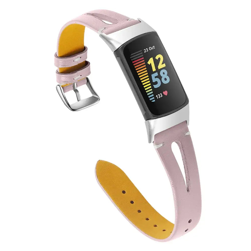 Fitbit Charge 5 6 Leather Band - Stylish Durable Accessory - SJB-DIAMOND ELITES