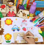 100Pcs Baby Toys Drawing Toys Coloring Board Children Creative Doodles Early Learning Education Toy Boy Girl Learn Drawing Tools - SJB-DIAMOND ELITES