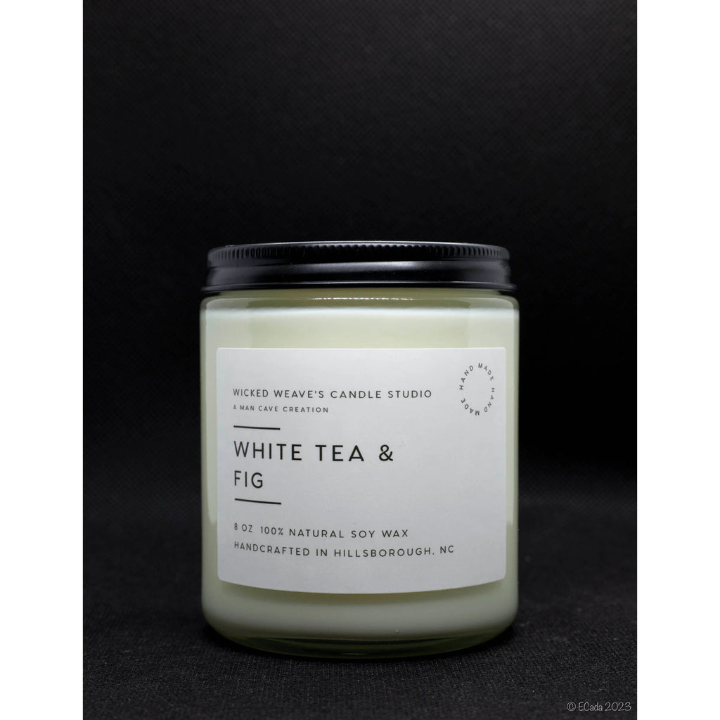 TD Soy Wax Scented Candle in White Tea & Fig Flavor Available in 5 Size Options Lootquake LLC