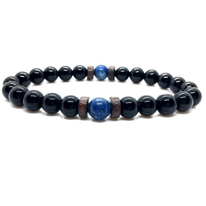 Lava Stone Men Wrist  Bracelet Natural Moonstone Bead Tibetan  Chakra Diffuser Bracelets For Men Jewelry Cool Gifts - SJB-DIAMOND ELITES