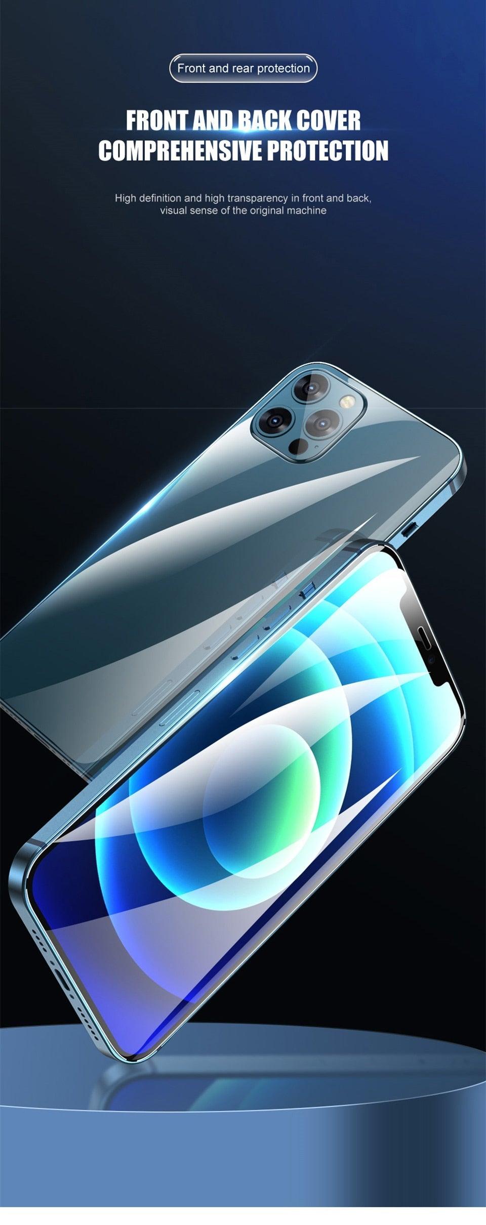 Full Cover Hydrogel Film For iPhone 13 7 8 Plus 6 6s Screen Protector 11 12 13 Pro mini XR X XS Max SE 2020 Back Film Not Glass Full Cover Screen Protector for iPhone Stevvex