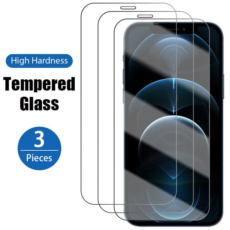 3PCS Tempered Glass for iphone 14 12 13 11 pro max XS XR Screen Protector for iPhone 11 12 13 mini SE 14 7 8 6 6s plus glass Full Coverage Matte Tempered Glass Screen Protector For iPhone Stevvex