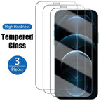 3PCS Tempered Glass for iphone 14 12 13 11 pro max XS XR Screen Protector for iPhone 11 12 13 mini SE 14 7 8 6 6s plus glass Full Coverage Matte Tempered Glass Screen Protector For iPhone Stevvex