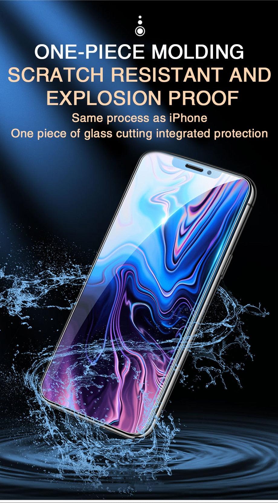 60D Full Cover Protective Glass On For iPhone 12 11 13 14 Pro Max XR Screen Protector For iPhone 11 12 13 14 Tempered Glass film Stevvex