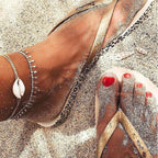Luxury Bohemian Star Shell Ankle Bracelet Foot Jewelry Brecelet Simple Shell Anklets for Women Summer Style - SJB-DIAMOND ELITES