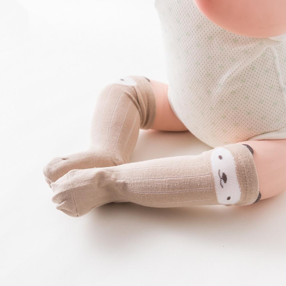 White Baby Sock Non Slip Cotton Long Socks Newborn Knee High Socks For Baby Girls Super Elastic Cute Design Stevvex