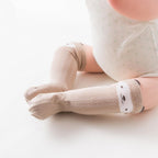 White Baby Sock Non Slip Cotton Long Socks Newborn Knee High Socks For Baby Girls Super Elastic Cute Design Stevvex