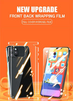 360 Front+Back Full Body Film On the Screen Protector For iPhone 14 13 Pro Max 12 Temper Film Premium HD Clarity Anti-Fingerprint/Scratch Screen Protector 11 Mini Ultra Thin Matte Clear Cover