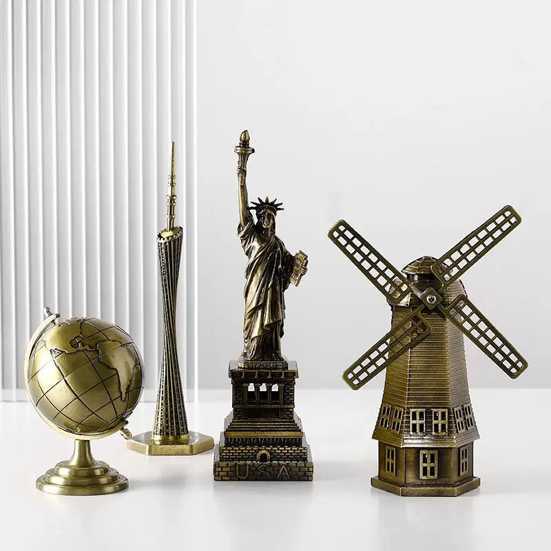 Statue of Liberty Graduation Gift Desktop Creative Home Living Room Decoration Ornaments Room Wine Cabinet Pisa Tower Crafts Lootquake LLC
