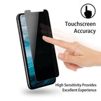 3PCS Anti-spy Protective Tempered Glass for IPhone 11 12 13 14 Pro Max 12 Mini X XS XR 6 6S 7 8 Plus Privacy Screen Protectors Anti-Spy HD Tempered Glass Shatterproof Shockproof Screen Protector Stevvex